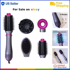 Hair Blow Dryer Brush 4-in-1 Multi Hair Styler Ionic Detachable Diffuser