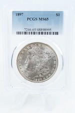 1897-P PCGS MS65 Morgan Dollar Business Strike