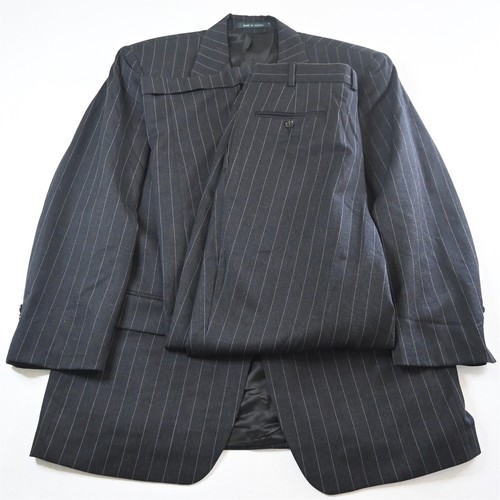 Lauren Ralph Lauren 44R 34x32 grau Kreidestreifen 100% Wolle Herren Sakko Hose Anzug
