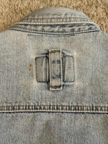 VINTAGE 1980's Code Bleu Denim Jacket MADE IN JAPAN Light Wash - Size Adult M - Picture 6 of 9