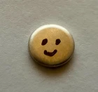 0.50 Gram Solid Silver SMILE FACE Round - .999 Pure Bullion - FREE SHIPPING NICE