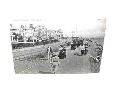 Damen zu Fuß entlang Südparade Südsee Vintage Antike Postkarte 1908