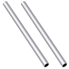 Aluminum Round Tube, 1/2" 12.7mm OD x 2mm Wall Thickness Hollow Pipe, 12" L...