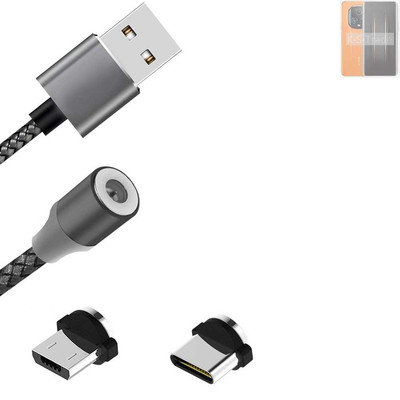 Magnet-Lade-Kabel für Honor Magic5 Ultimate mit USB-Typ C und Micro-USB-Anschlu