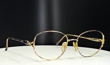 VTG CLEARVISION CV GERI GREY MIX Womens Gold Round Eyeglasses FRAMES ONLY