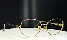 VTG CLEARVISION CV GERI GREY MIX Womens Gold Round Eyeglasses FRAMES ONLY