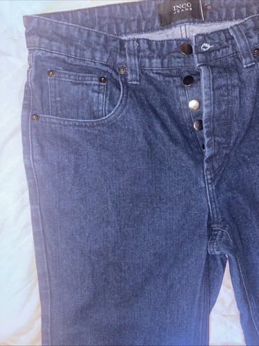 Inco Jeans 32 Women Button Fly Dark Wash 5 Button - Picture 4 of 7