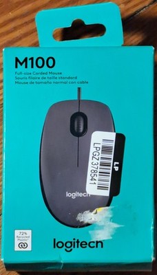 Logitech M100 (910001601) Wired Optical Mouse