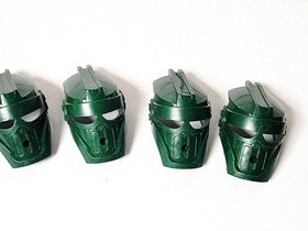 Lego Bionicle Head Face Masks Green Lot 11 Assorted Replacement Parts