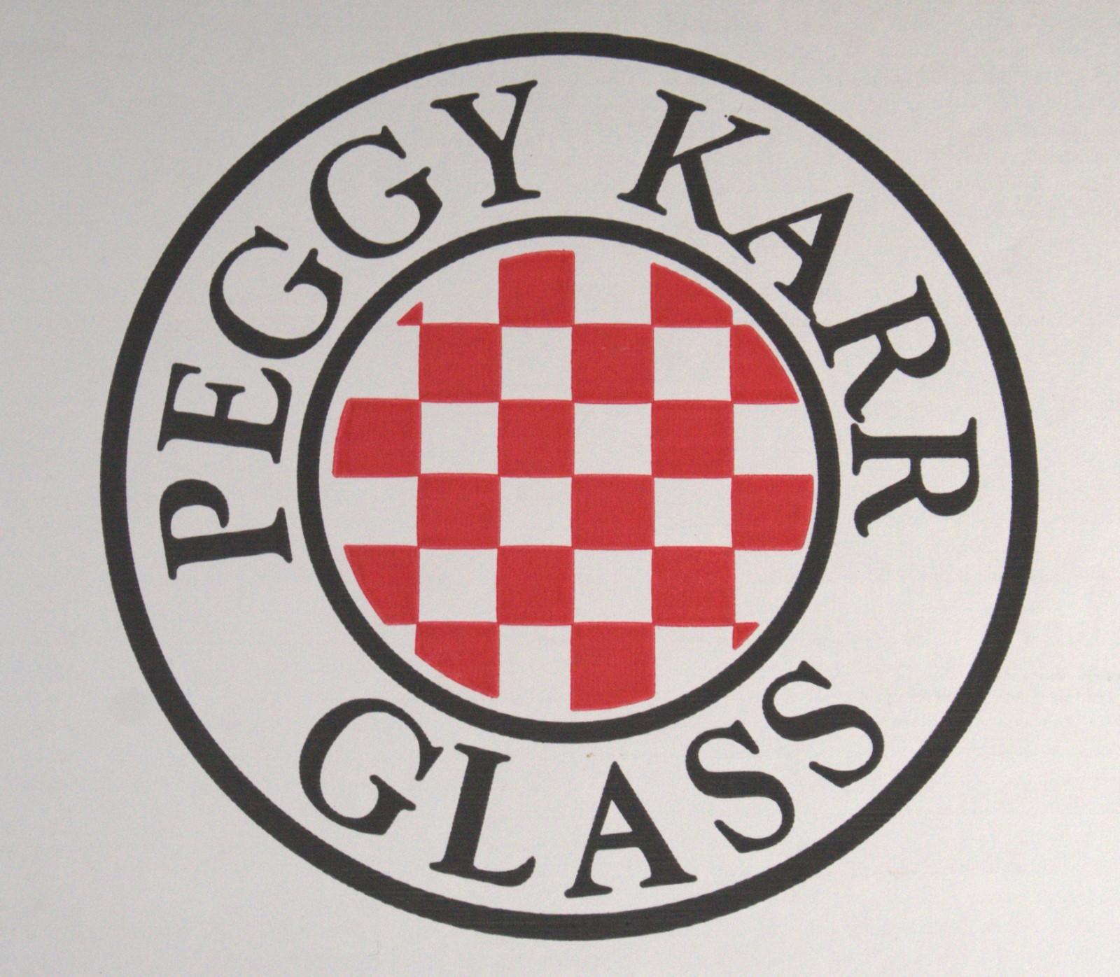 Vintage Peggy Karr Fused Glass Square Plate Strawberries