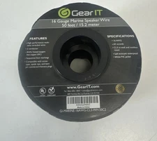 GearIT 16 Gauge Marine Speaker Wire 50ft OFC Tinned Copper CL3 Waterproof