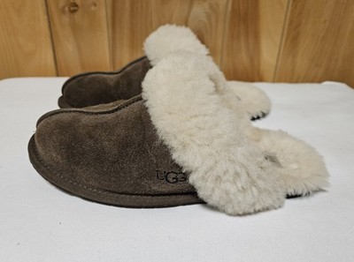 UGG Women's Scuffette II slippers in espresso brown suede Size 7 *READ DSC* 