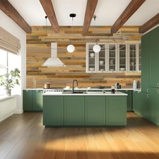 Timberchic Peel Stick Reclaimed Wood Wall Planks River Planks