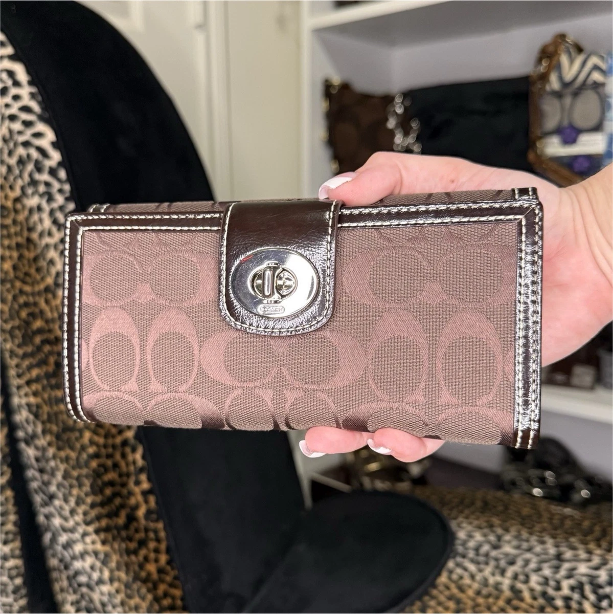 Coach Turnlock Wallet for sale | eBay