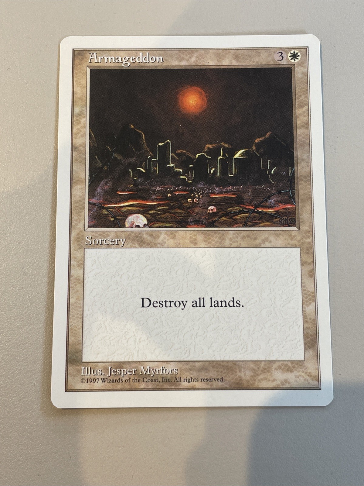 1x Armageddon (Fifth Edition) - Magic: the Gathering