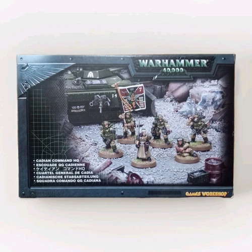 Warhammer 40k Cadian Command HQ Imperial Guard Metal OOP NIB 