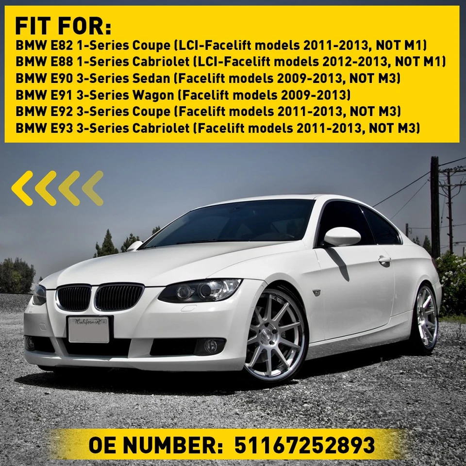 1/2 комплекта 51167252893 боковое зеркало со стеклом с подогревом для BMW E81 E90 E91 E92 325i - Изображение 2 из 4