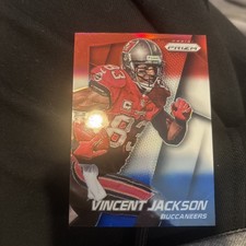 2014 PANINI PRIZM FOOTBALL RED WHITE BLUE RWB REFRACTOR~ VINCENT JACKSON #109