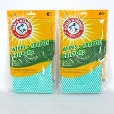 12pk Arm & Hammer Reusable Cleaning Wipes Super Absorbent Machine Washable NEW