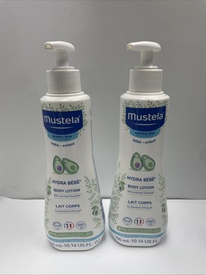 (2) Mustela Hydra Bebe Baby Body Lotion 10.14 us fl oz w/ Avocado EXP 06/27 & Up