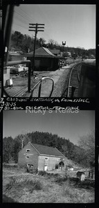 2 Original Negatives C&O Depot Scottsville VA 1975 Chesapeake Ohio RofWay