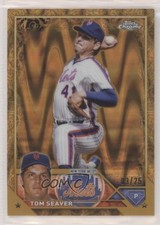 2023 Topps Gilded Collection Gold RayWave Refractor 3/25 Tom Seaver #41 HOF 9b3