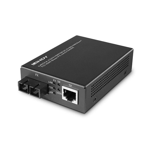 Lindy Media Converter SC 10/100/1000 Base-T to 1000 Base-FX, Multimode - Picture 4 of 5
