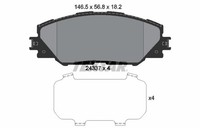 Textar Bremsbelagsatz Scheibenbremse 2433701 FüR Toyota RAV Auris Prius Mirai 3