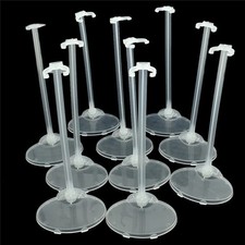 Transparent Doll Display Stand Set   Clear Plastic Stands 10 20 pcs