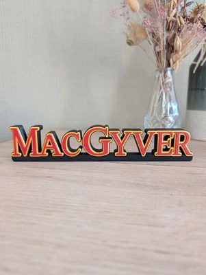 Macgyver Logo Décoratif 23cm mac Gyver Ricard Dean Anderson - Photo 1/4