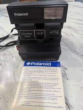 Vintage Polaroid One Step Flash 600 Camera Un-Tested w/unopened Film exp 11/07