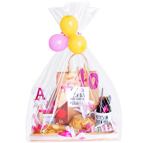 Extra Large Cellophane Bags for Gift Baskets 50x60 Inches,Jumbo Big Clear Cel... - Picture 1 of 7
