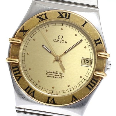 OMEGA Constellation Date Cal.1111 gold Dial Automatic Men's Watch_932263