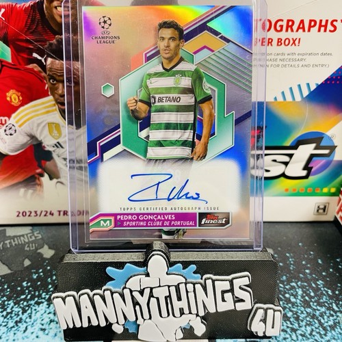 2022-23 Topps Finest PEDRO GONCALVES Auto Refractor SP Sporting CP #A-PG 🔥 - Picture 1 of 3