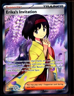 Erika's Invitation Scarlet & Violet 151 Ultra Rare Full TCG Pokemon NM 1001#85