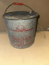 Vintage FRABILL'S Full Floating MIN-O-LIFE Minnow Fish Bait Bucket Pail #480