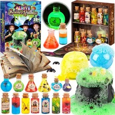 Magic Potion Kit for Kids - 23 Mix Bottles, Witches Cauldron, Party Gifts Toys