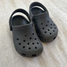 Crocs Toddler Size C 8 Unisex Kids Clog Sandal - Black