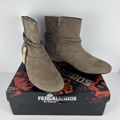 Fergalicious by Fergie Boho Ankle Bootie- Tan Bark Size 9M- NEW - Picture 7 of 9
