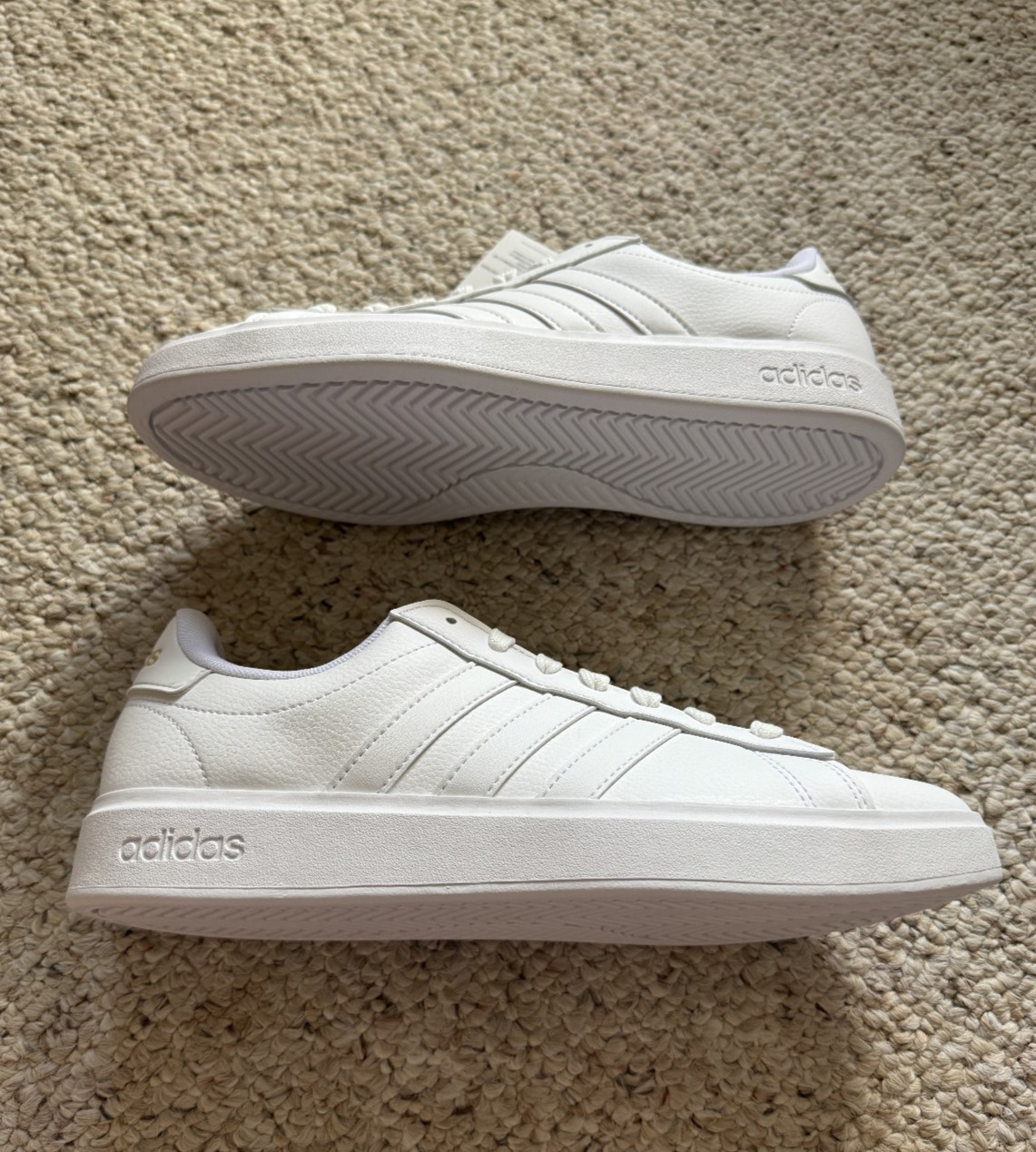 Adidas Grand Court 2.0 Women&rsquo;s White Sneakers Size 9 New With Box GW9213 Casual