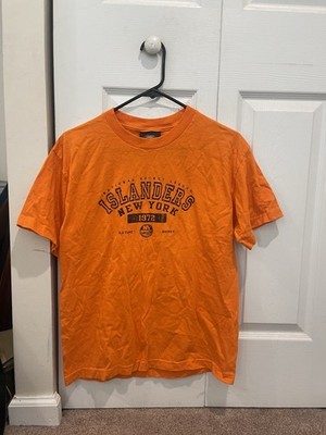 New York Islanders T Shirt Old Time Hockey Orange Youth XL 18-20