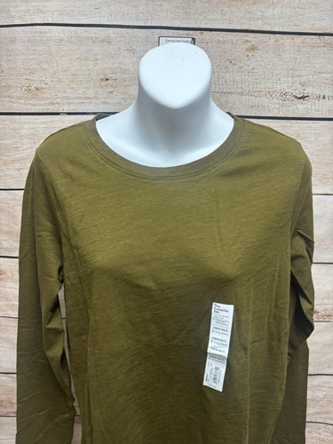 Sonoma Womens The Everyday Tee Shirt Size Small New Green Long Sleeve - 第 12/12 張圖片