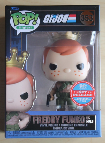 Funko Digital GI Joe Freddy Funko as Duke Royalty Pop #353 LE 2000