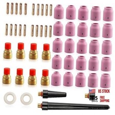 58 PCS TIG Welding Torch Kit 040" 1/8" Gas Lens Setup 58 Pack TIG welding kit
