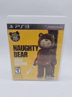 COMPLETE Naughty Bear Gold Edition (Sony PlayStation 3, 2011) PS3 Tested