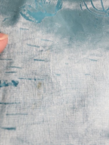 Vintage  Hawaii Souvenir Sheer Scarf In Great Condition Light Blue