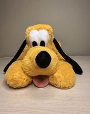 Disney Parks Pluto Laying Down Plush  Very Clean
