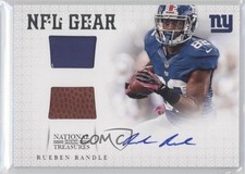 2012 National Treasures Dual Materials Signatures 5/49 Rueben Randle Auto 1b8
