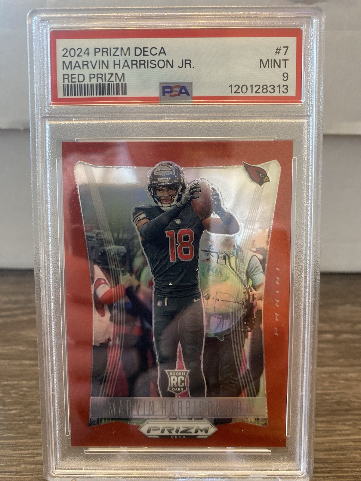 2024 Panini Prizm Deca - Marvin Harrison Jr. #7 Red Prizm /199 (RC)