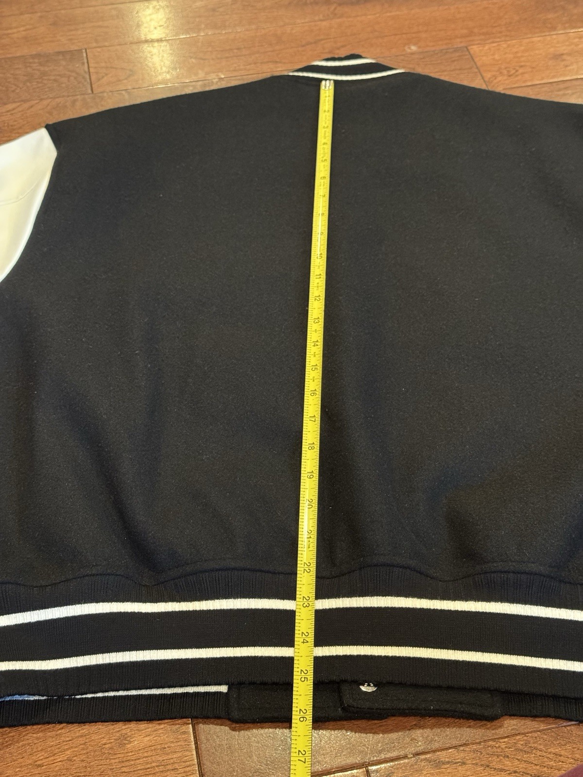 Authentic Givenchy Wool Leather VarsityBomber Jac… - image 22